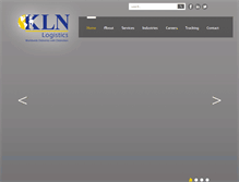 Tablet Screenshot of klnlogistics.com